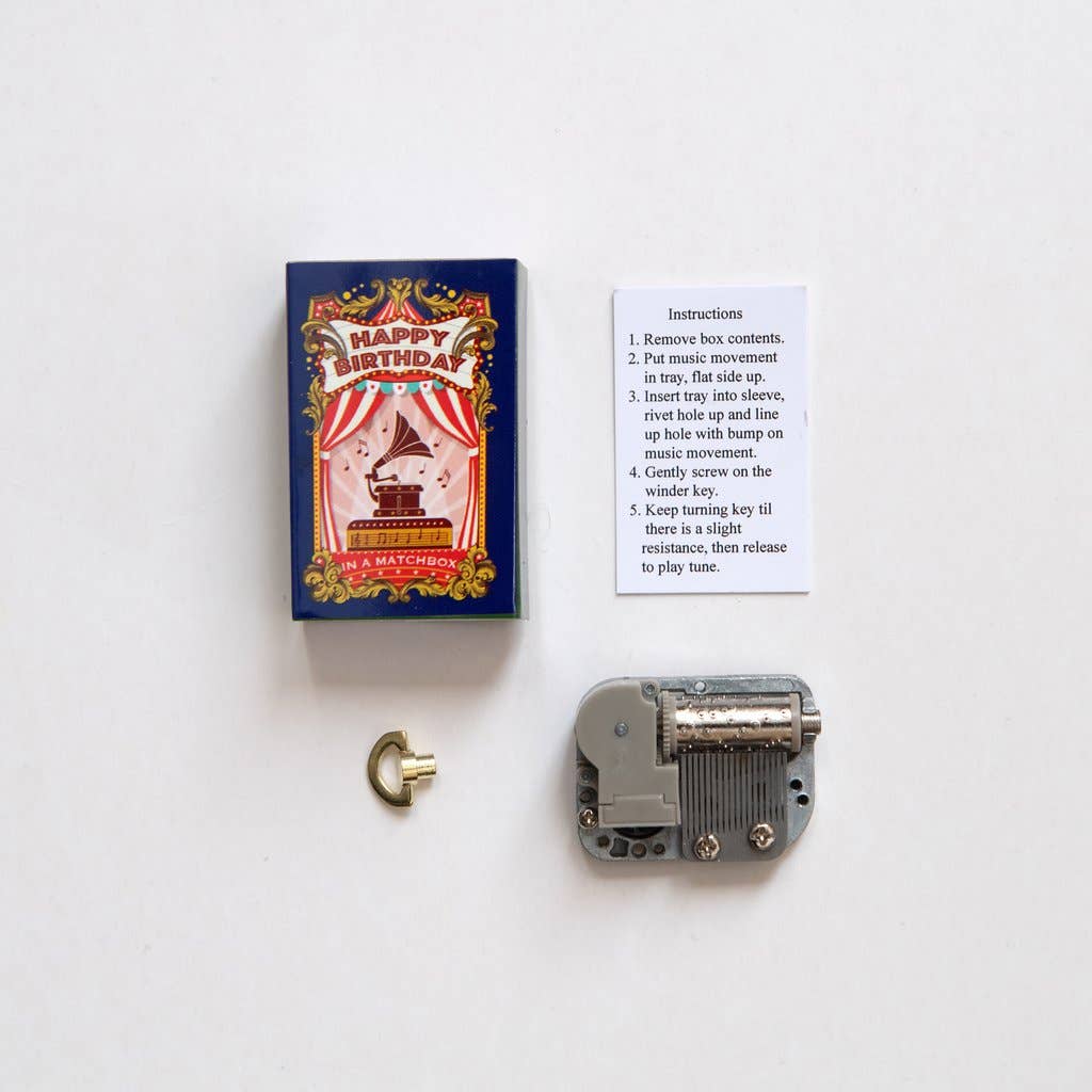 Marvling Bros Ltd - Happy Birthday Music Box In A Matchbox