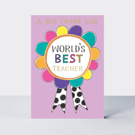 Rachel Ellen Designs - Spot - World's Best Teacher Rosette