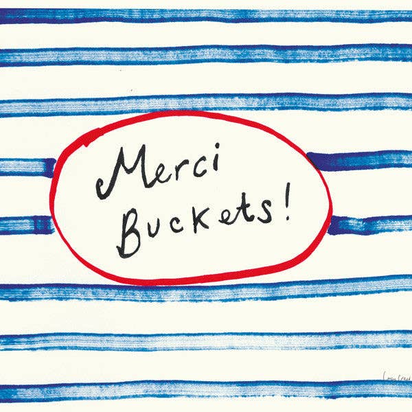 Poet and Painter - 'Merci Buckets' Greetings Card , FP42