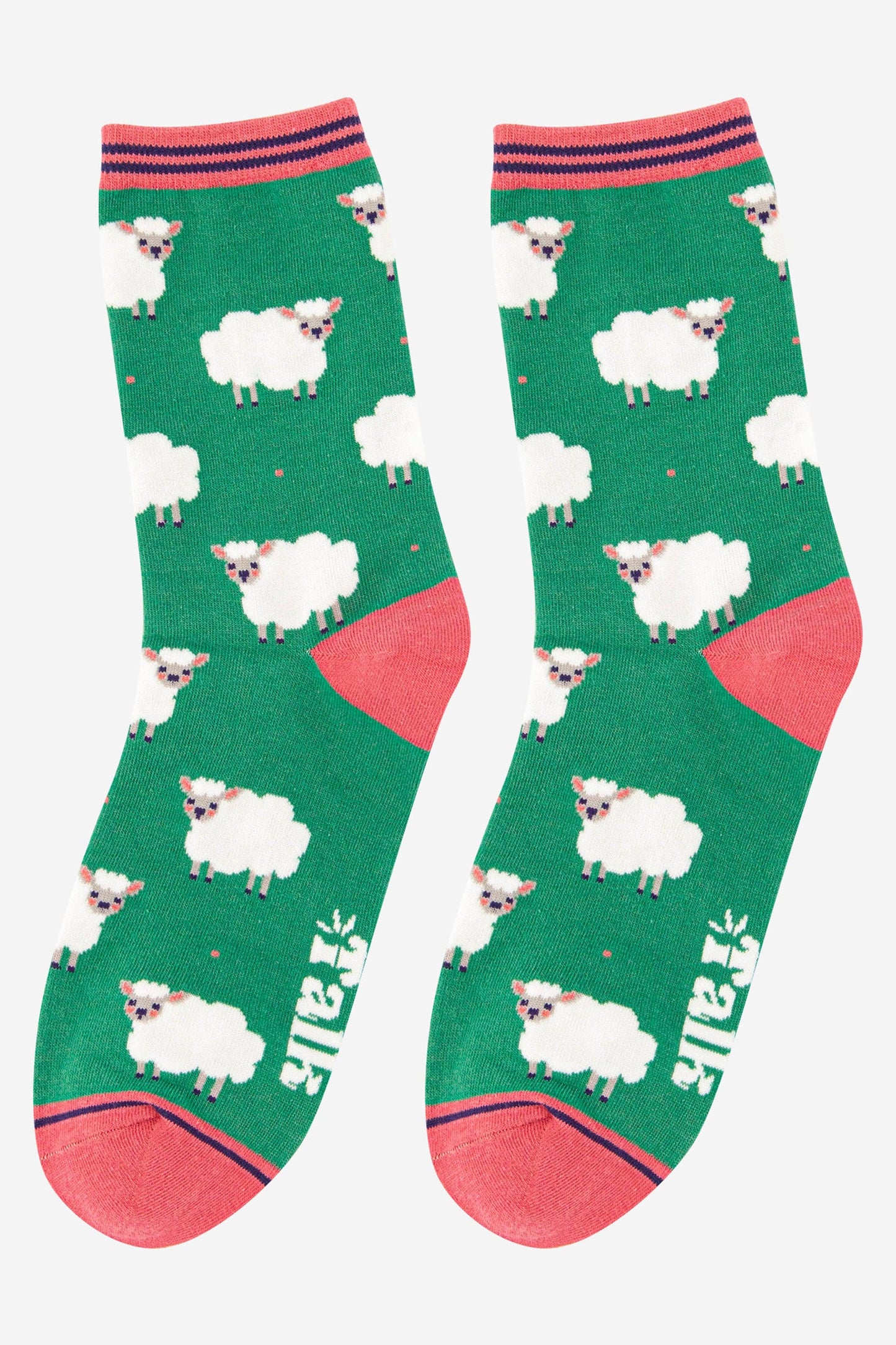 Sock Talk - Women's Spring Lamb Woolly Sheep Bamboo Socks
