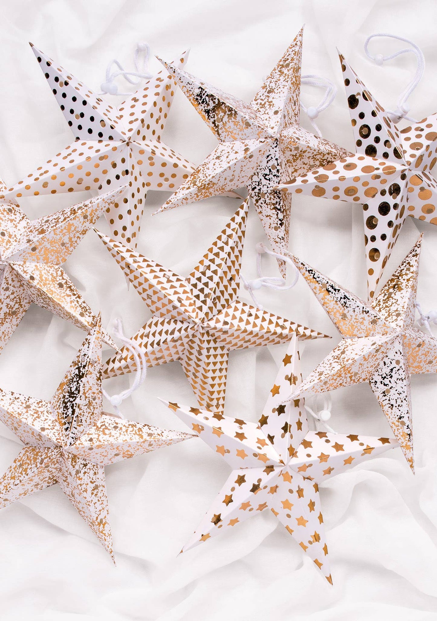 Namaste - Pack of 8 Mini Paper Star Decorations