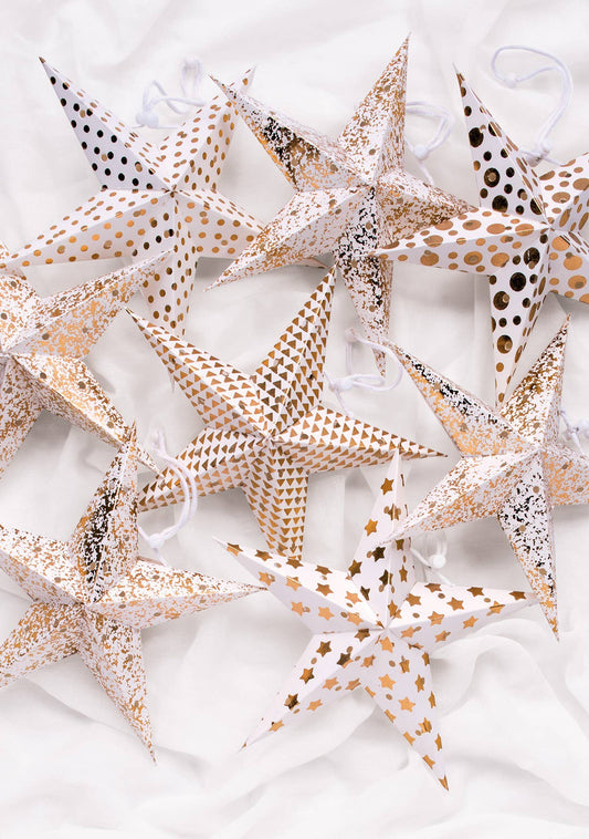 Namaste - Pack of 8 Mini Paper Star Decorations