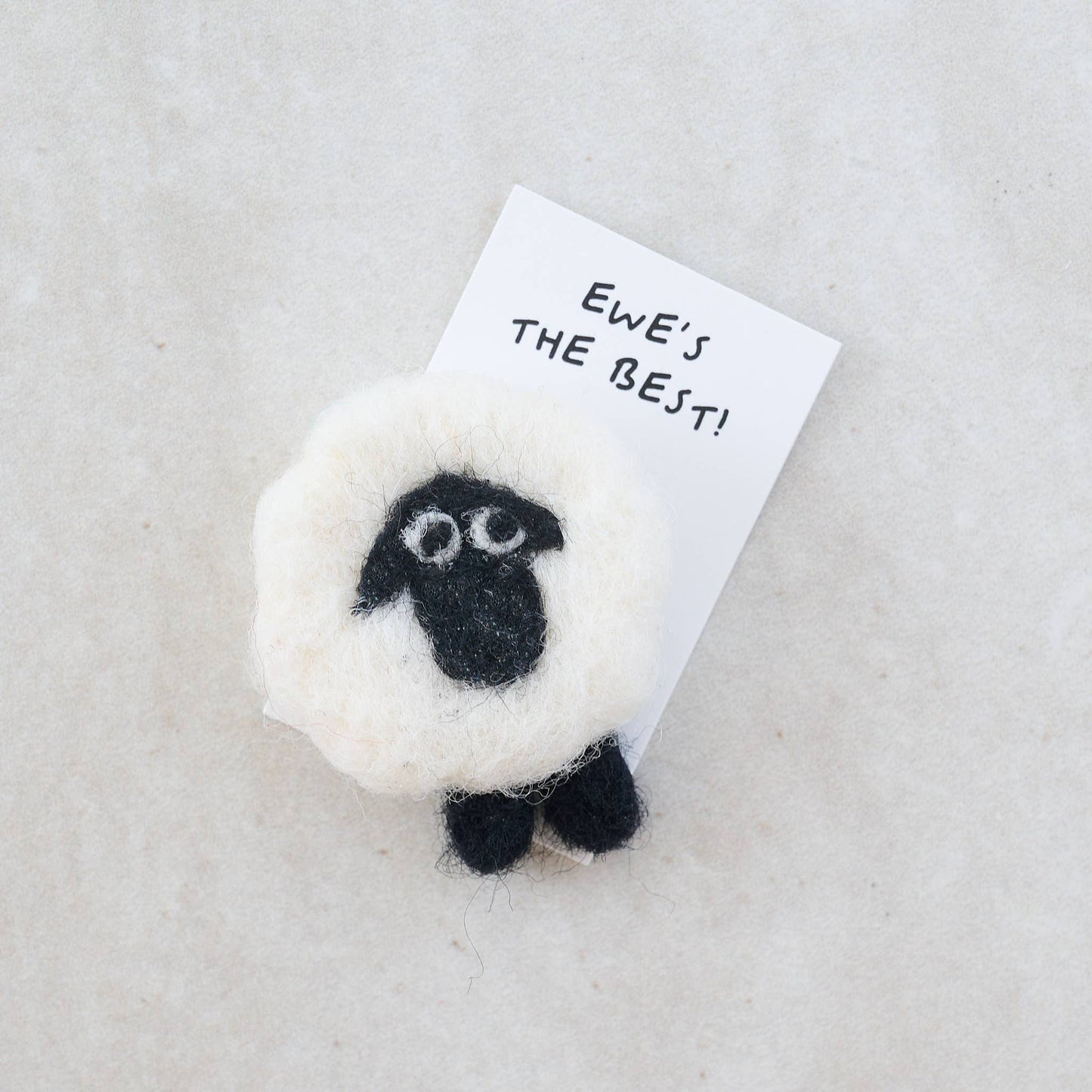 Marvling Bros Ltd - A Big Fluffy Thank Ewe Wool Felt Sheep In A Matchbox