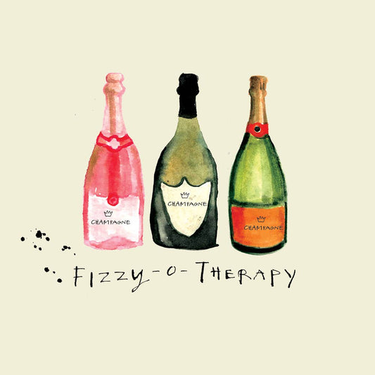 Poet and Painter - 'Fizzy 'o Therapy' Greetings Card , FP3067