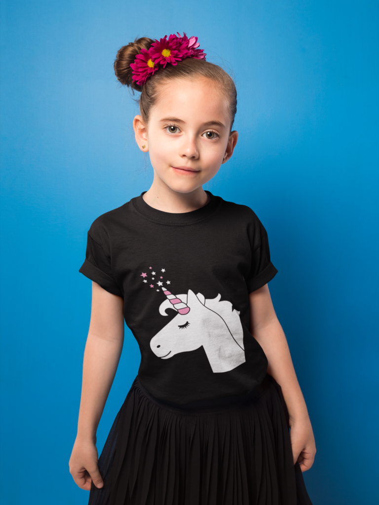 Illuminated Apparel - Kids Interactive Glow T-Shirt - Unicorn: 7-8 Yrs