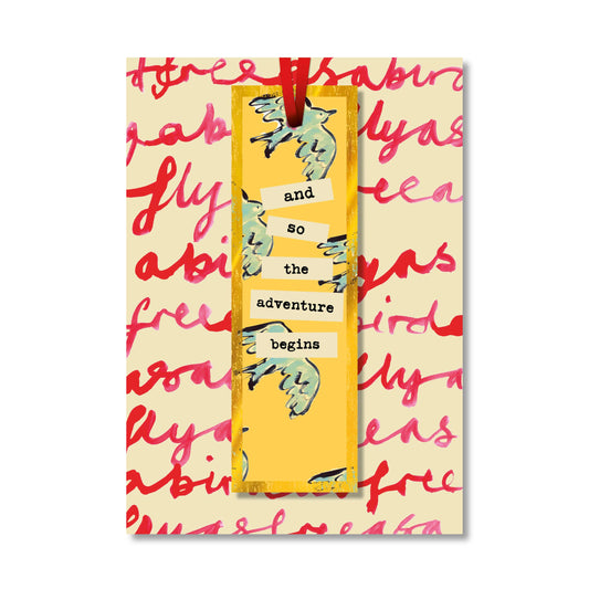 Poet and Painter - ' The Adventure Begins' Bookmark Greetings Card , FP3141