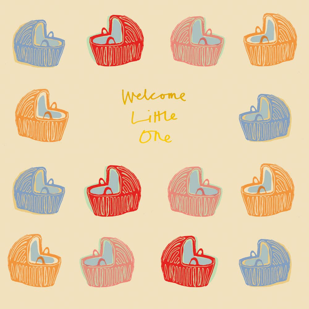 Poet and Painter - 'Welcome Little One' Greetings Card, FP3196