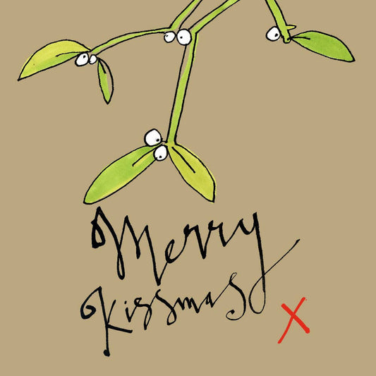 Poet and Painter - 'Kissletoe' Christmas Card , FP233