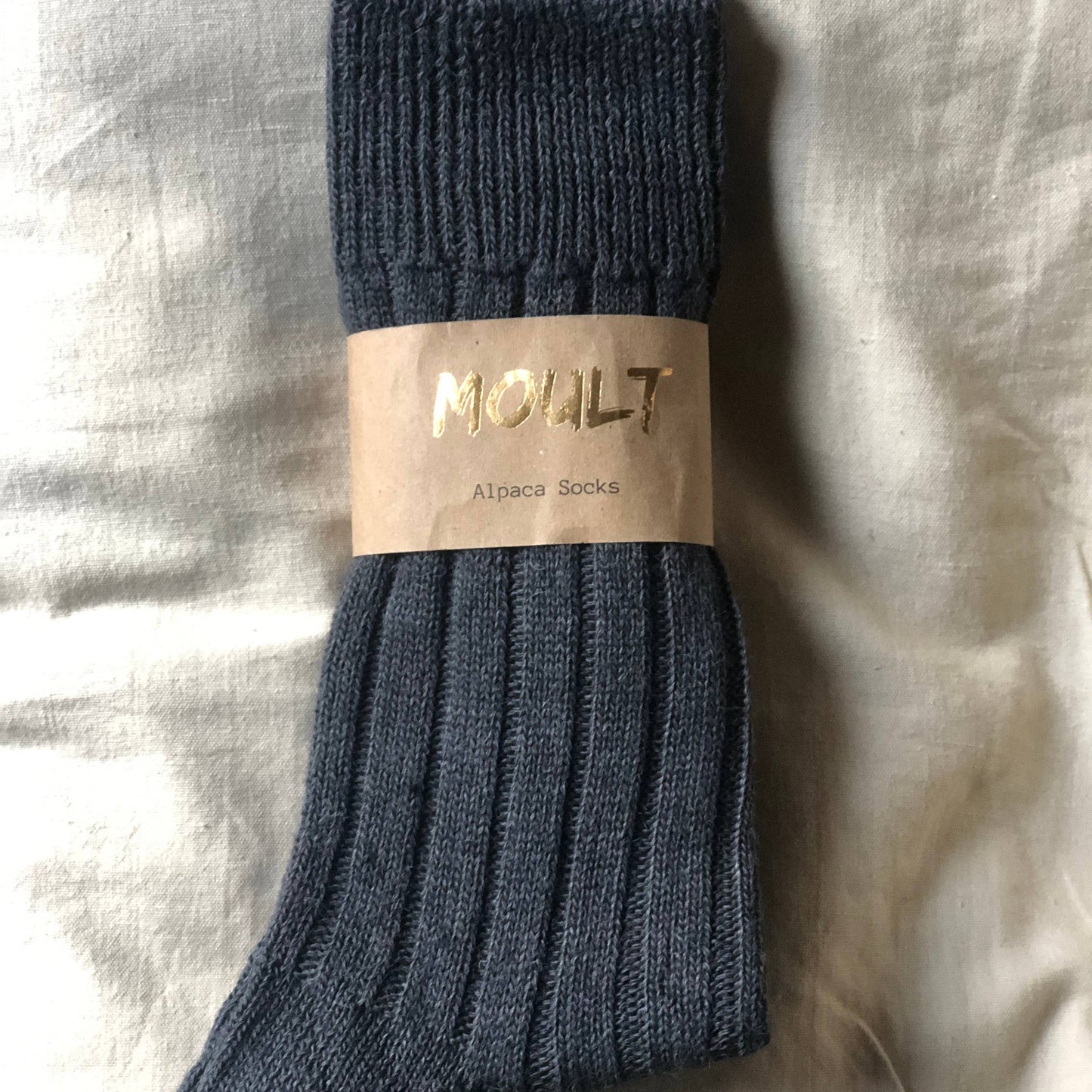 Moult - Alpaca Socks: Teal, Small (UK4-7)