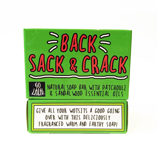 Go La La - Back, Sack & Crack Soap Sandalwood & Patchouli Funny Gift