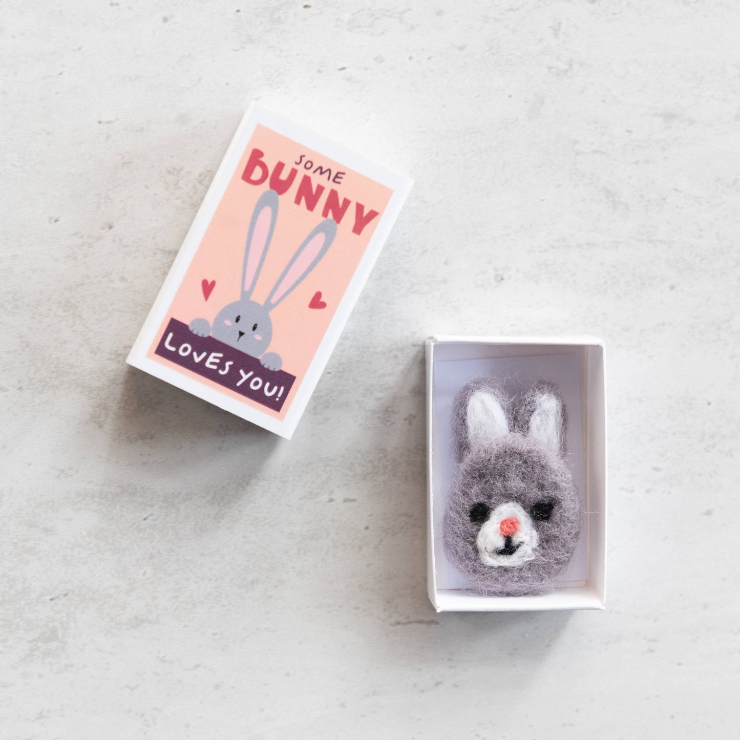 Marvling Bros Ltd - Some Bunny Loves You Wool Felt Rabbit In A Matchbox