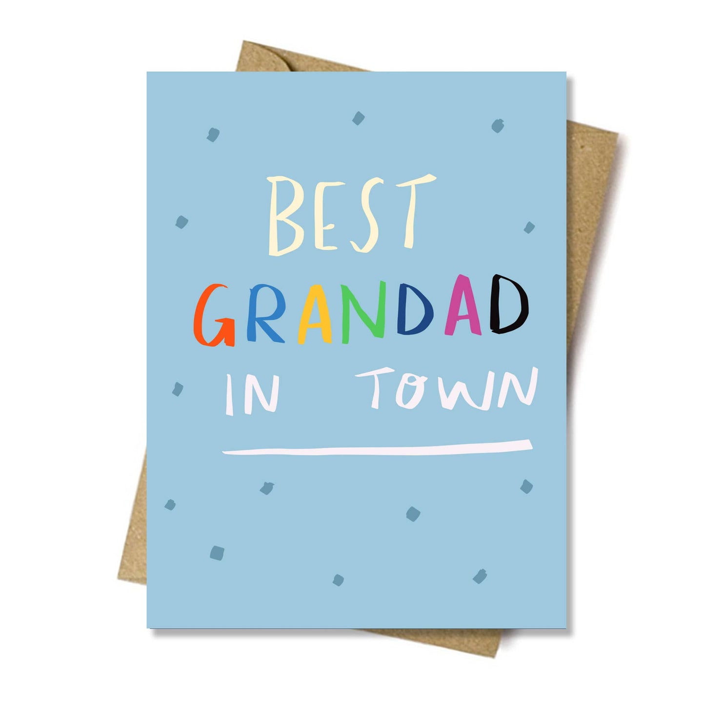 Nicola Rowlands - BEST GRANDDAD IN TOWN greeting eco friendly UK design father