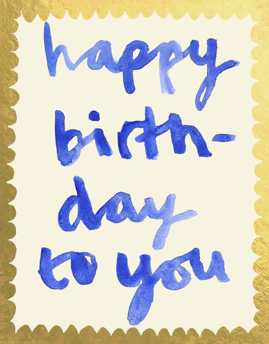 Poet and Painter - 'Happy Birthday To You' Greetings Card - FP3447