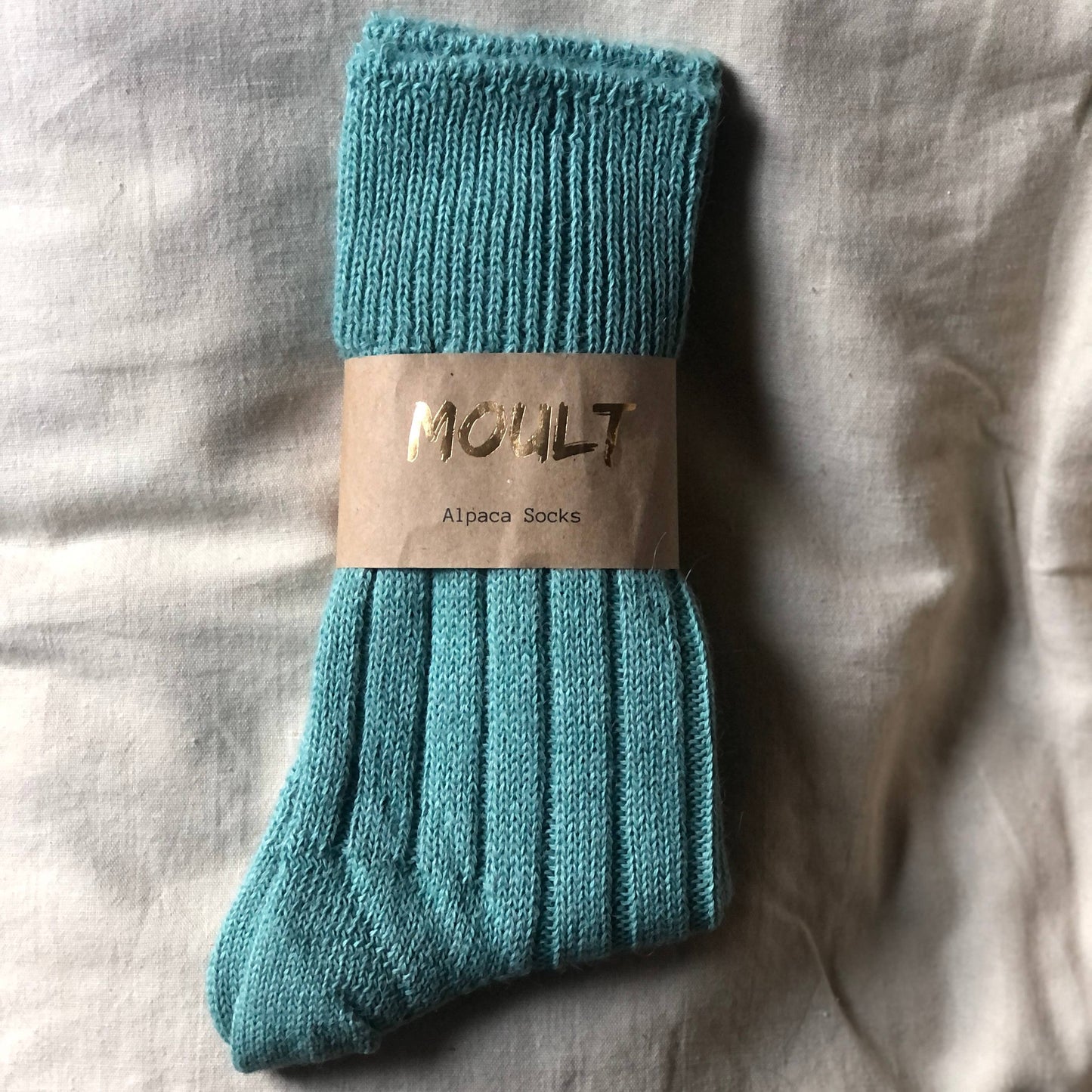 Moult - Alpaca Socks: Fawn, Small (UK4-7)