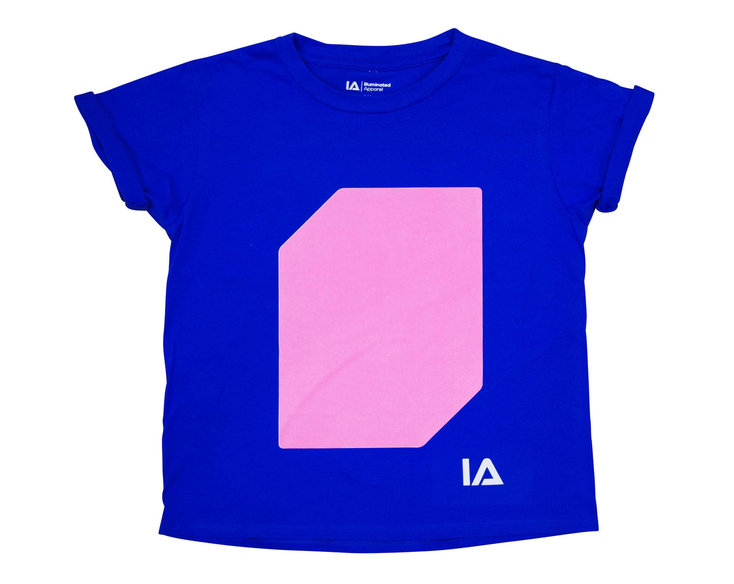 Illuminated Apparel - Kids Interactive Glow T-Shirt - Blue/Pink: 9-11 Yrs