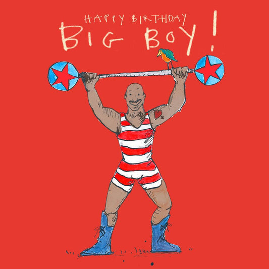 Poet and Painter - 'Happy Birthday, Big Boy!' Birthday Card , FP1036