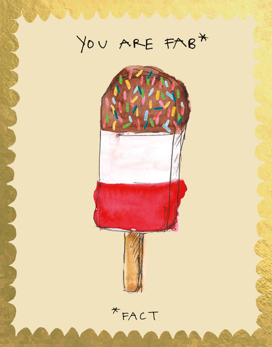 Poet and Painter - 'You are Fab' Greetings Card - FP3482