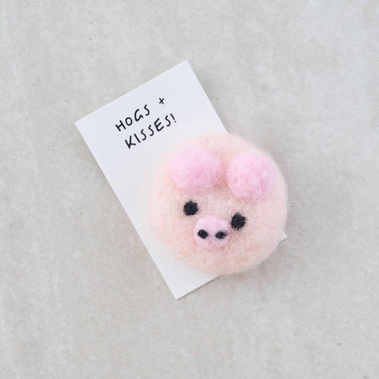 Marvling Bros Ltd - Happy Piggin' Birthday Wool Felt Pig In A Matchbox