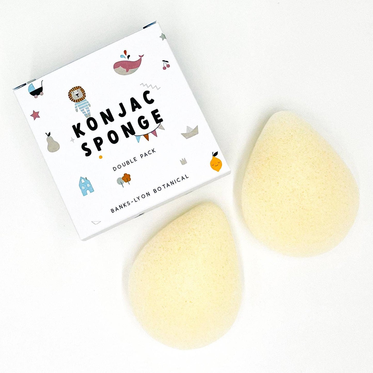 Banks-Lyon Botanical - Konjac Sponge - Double Pack