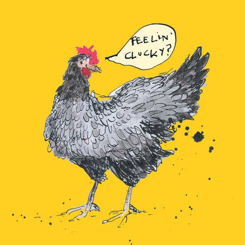 Poet and Painter - 'Feeling Clucky' Greetings Card , FP1097