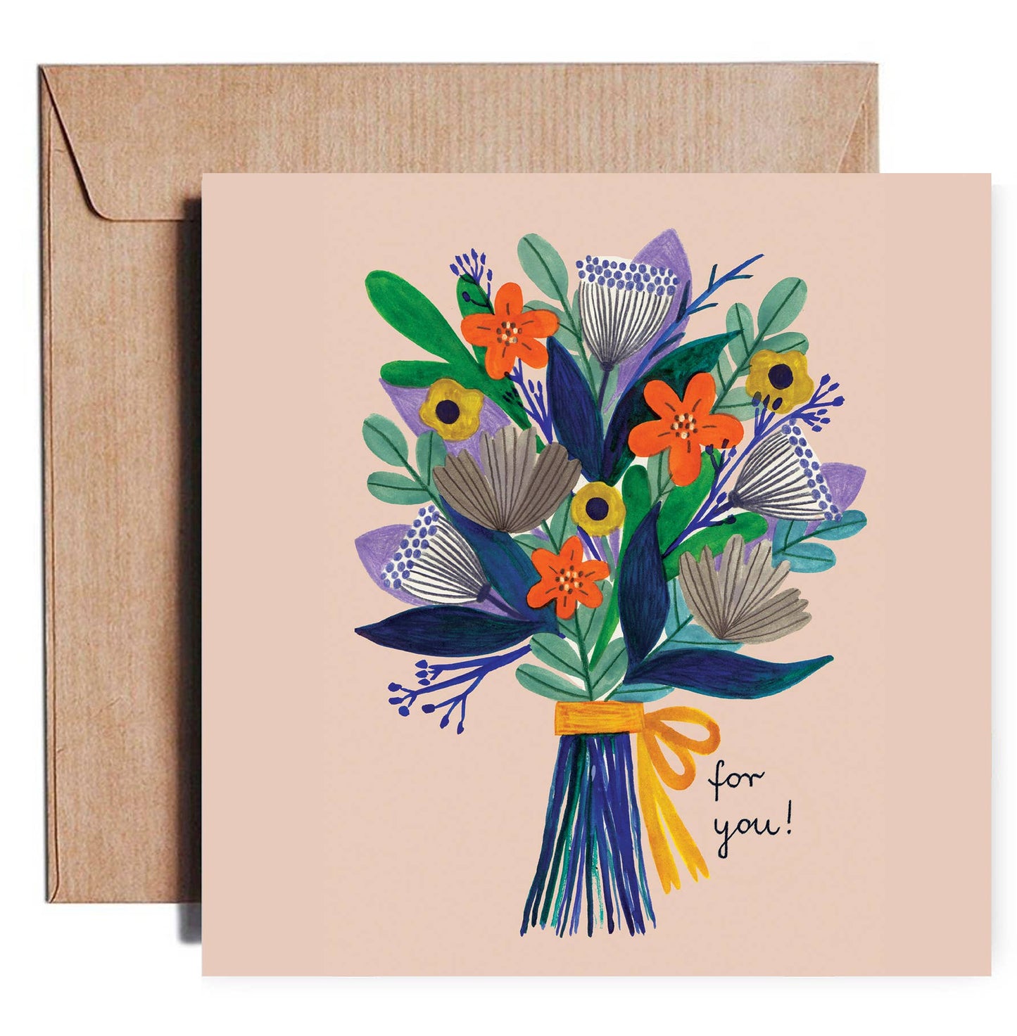 Daria Solak Illustrations - FLOWERS FOR YOU card