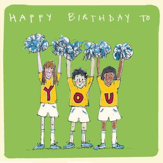 Poet and Painter - 'Cheerleaders' Birthday Card, Studio , FP1021