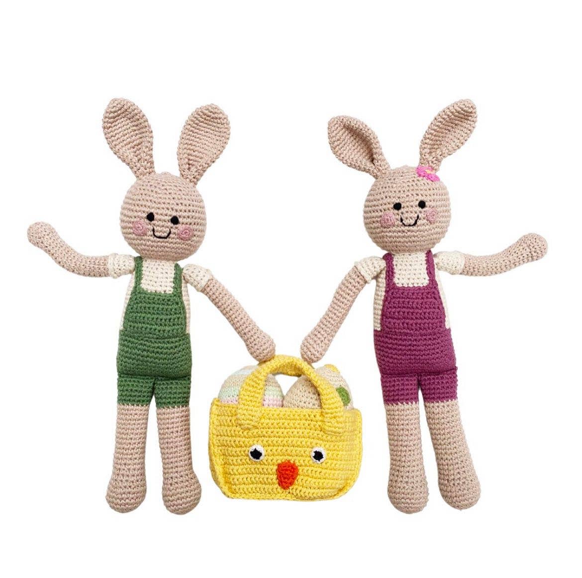 Pebblechild - Baby Toy Bunny girl rattle