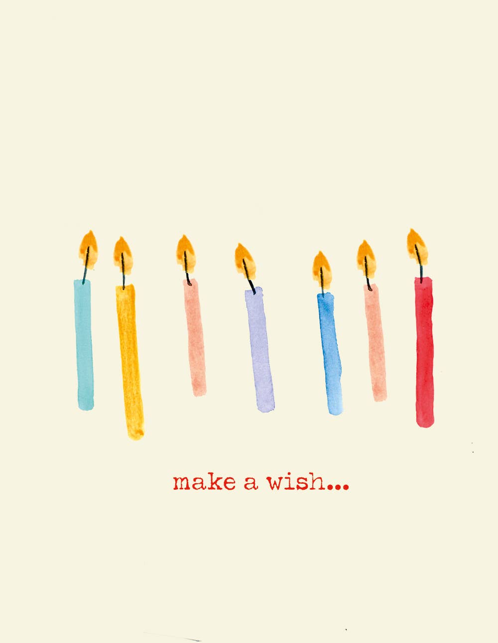 Poet and Painter - 'Make a Wish' Mini Greetings Card , FP3305