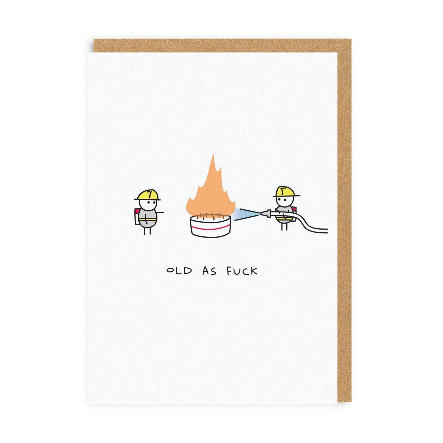 Ohh Deer UK + EU - Old As Fuck Greeting Card