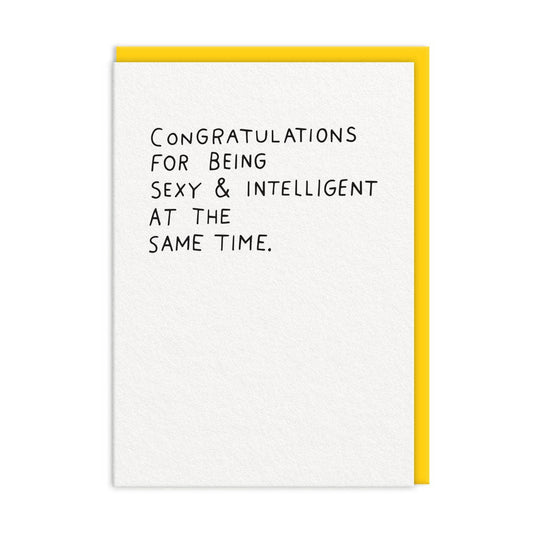 Ohh Deer UK + EU - Sexy And Intillegent Greeting Card (11164)