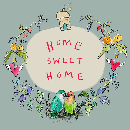 Poet and Painter - 'Home Sweet Home Garland' Greetings Card, Garland , FP885