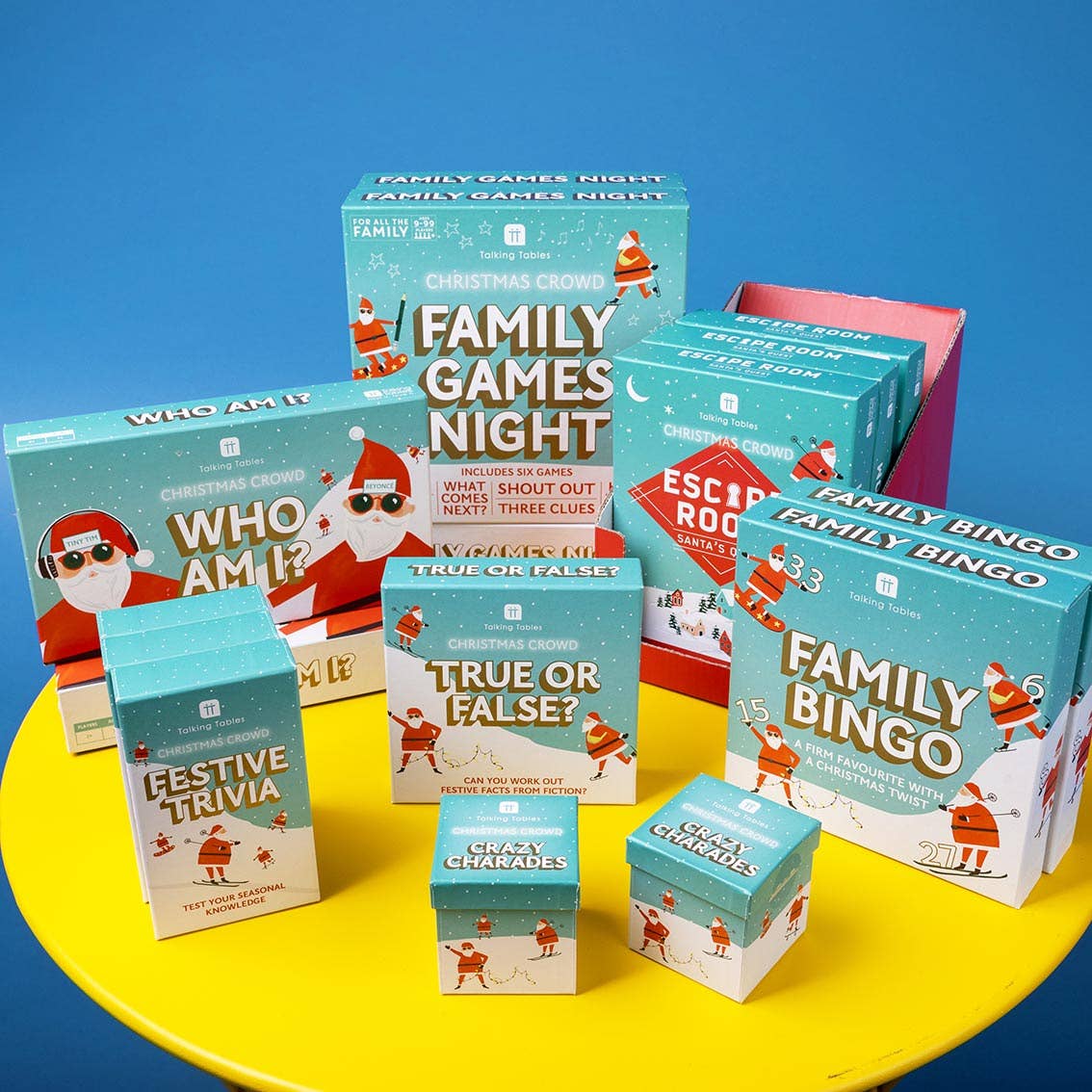 Talking Tables - Christmas Family Who Am I Game | POS Unit |