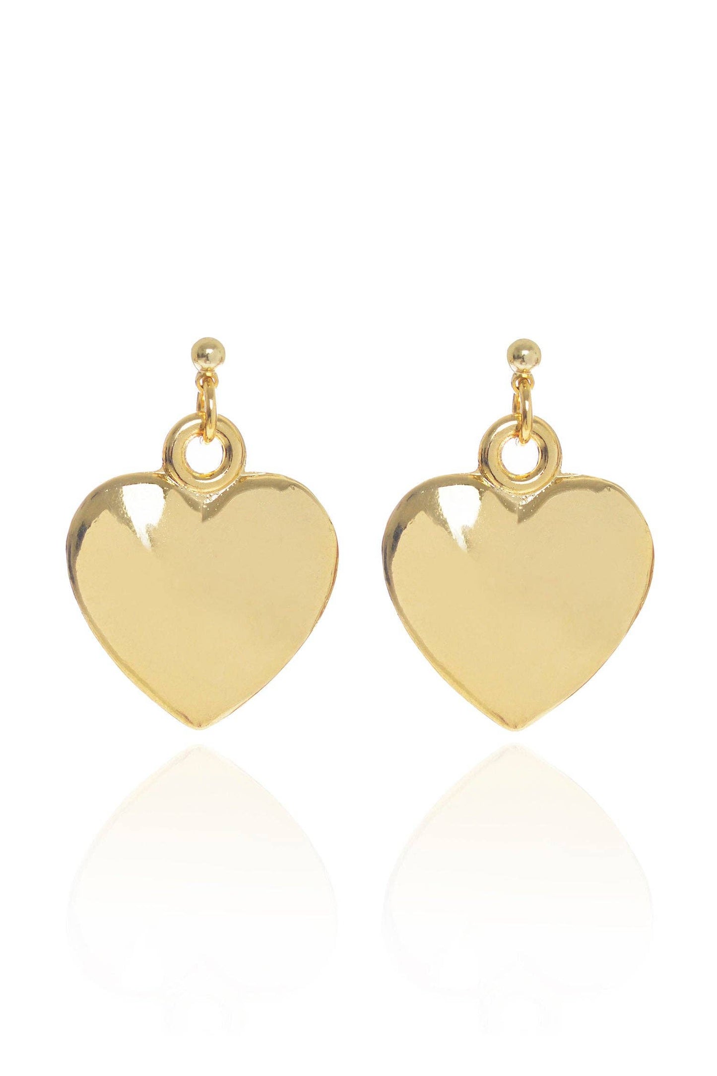 Cockatoo Drop Heart Earrings