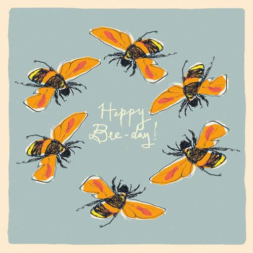 Poet and Painter - ‘Happy Bee Day’ Greetings Card, Studio , FP975