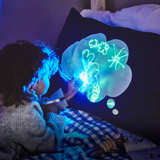 Illuminated Apparel - Glow Sketch Bedtime Pillowcase - Dream Cloud