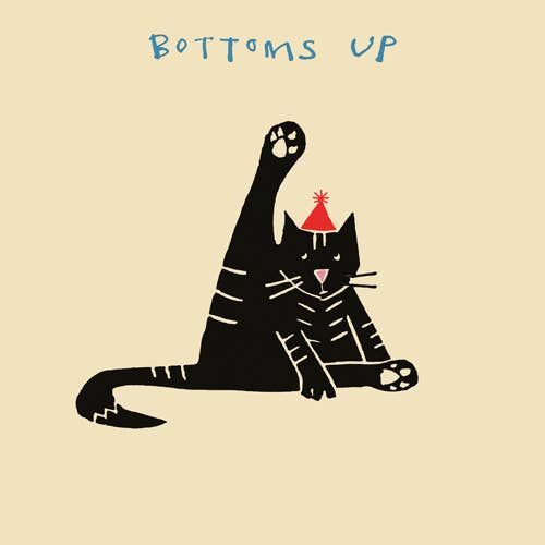 Poet and Painter - 'Bottoms Up' Greetings Card, FP3212