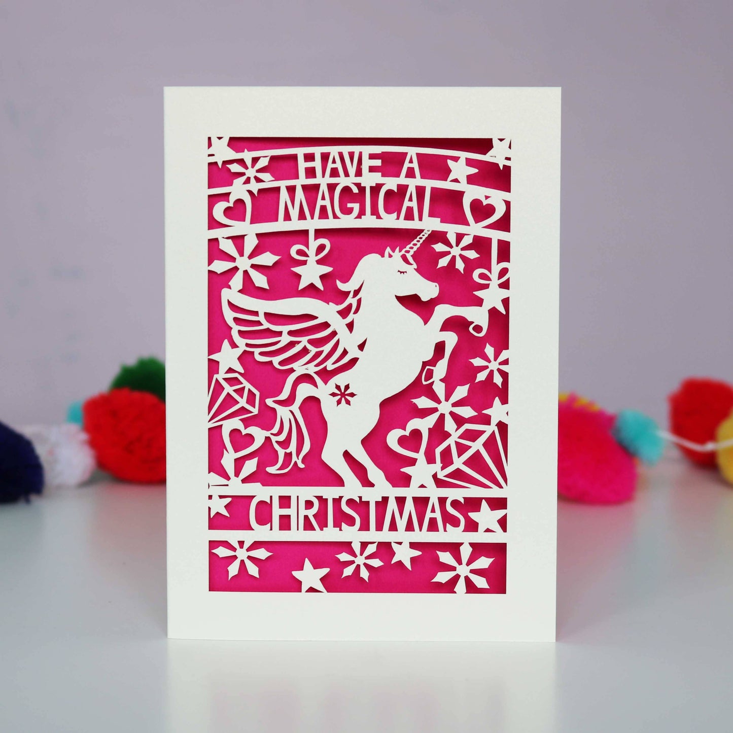 pogofandango - Magical Christmas A6 Laser Cut Card