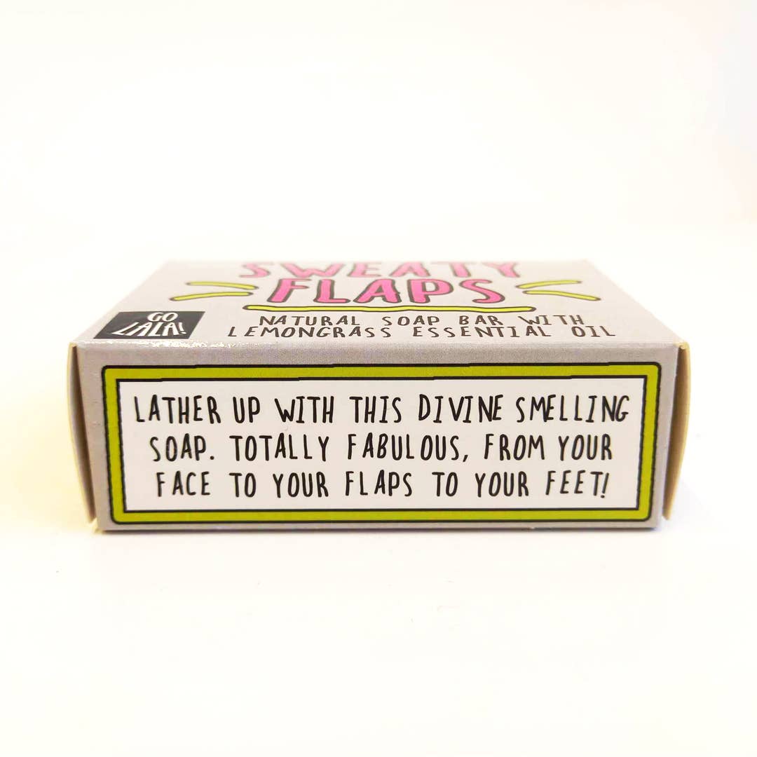 Go La La - Sweaty Flaps Soap Lemongrass Funny Gift