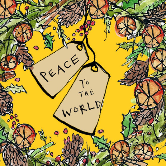 Poet and Painter - 'Peace Wreath' Christmas Greetings Card , FP2041