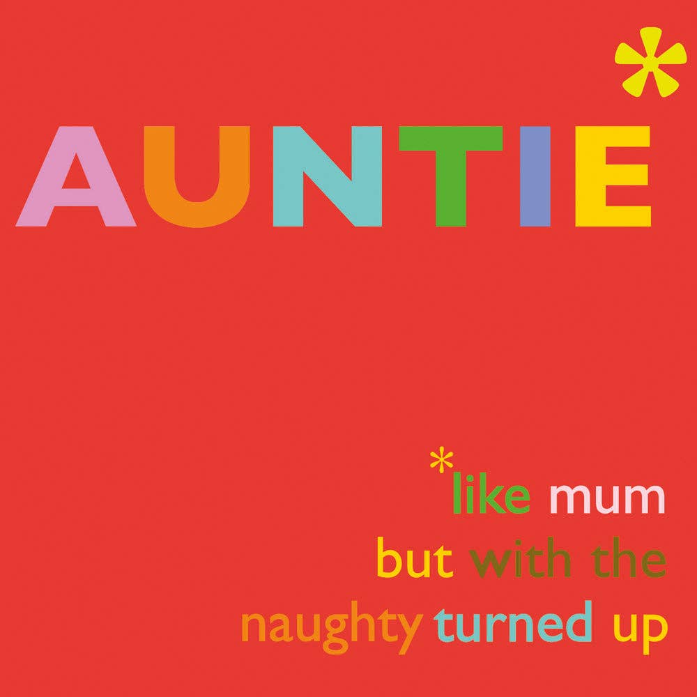 Poet and Painter - 'Auntie' Everyday Greeting Card