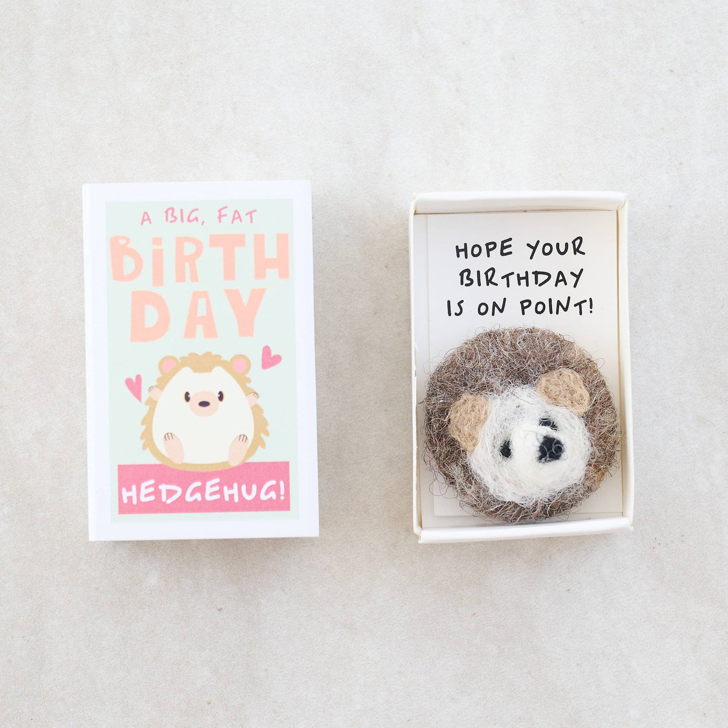 Marvling Bros Ltd - Sending You A Birthday Hedgehug In A Matchbox