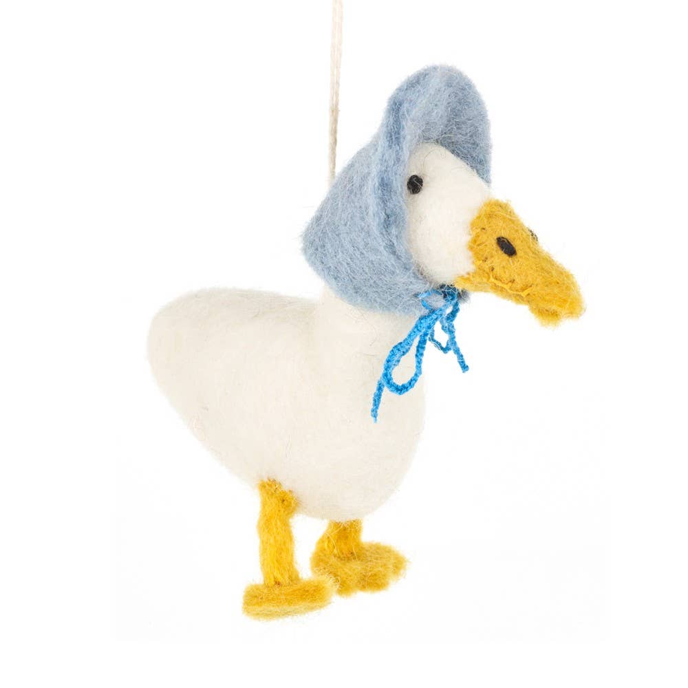 Felt So Good - Handmade Amy Duck Hanging Biodegradable Needle Felt Easter