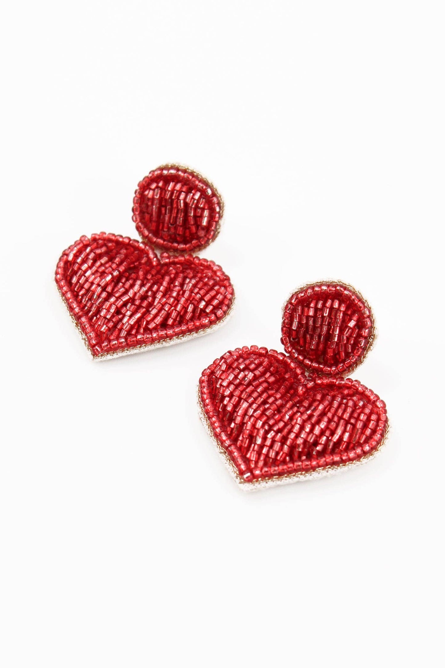 My Doris - RED HEART DROP EARRINGS