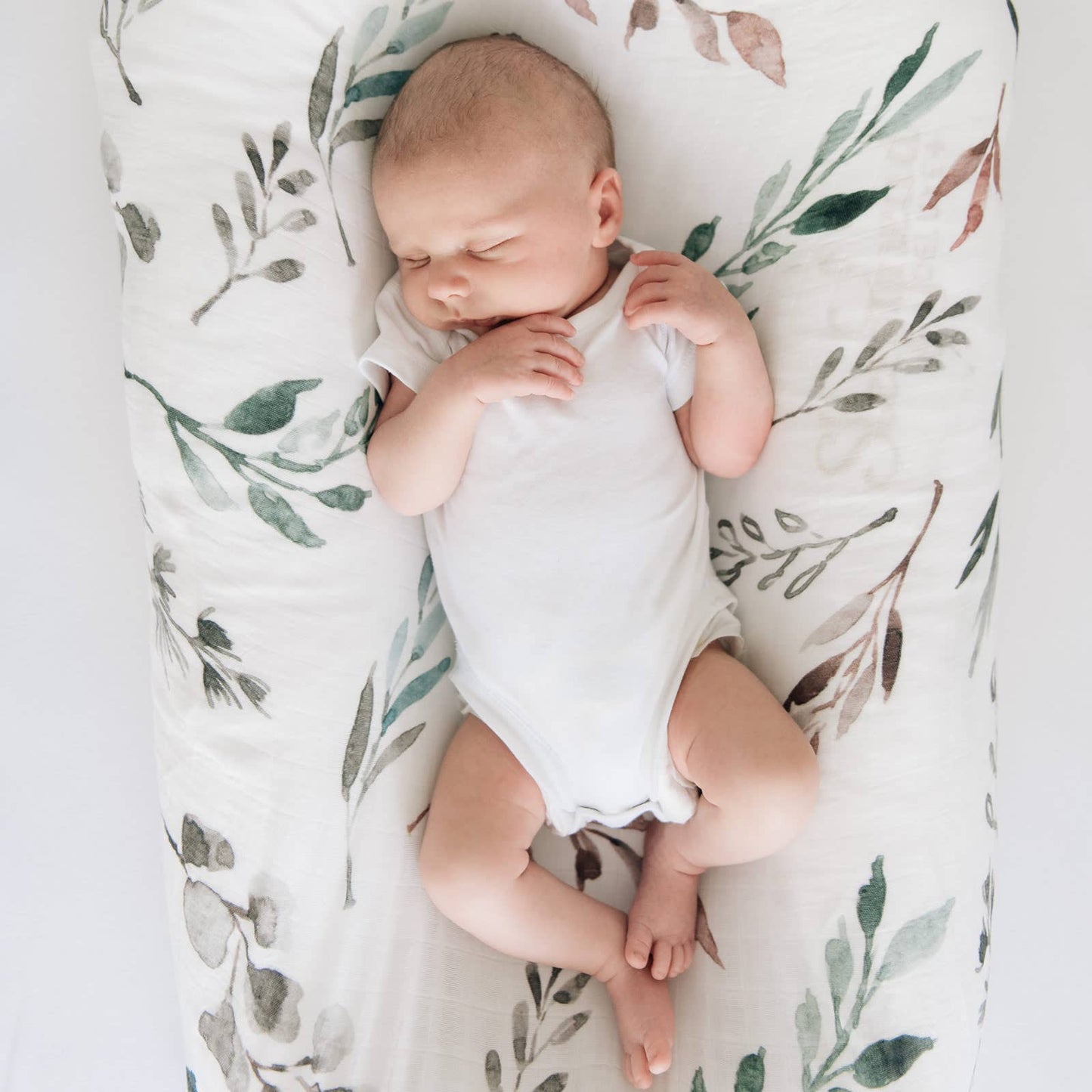 Banks-Lyon Botanical - Bamboo Baby Swaddle Blanket, Botanical Print