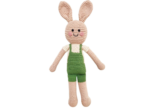 Pebblechild - Baby Toy Bunny Boy rattle