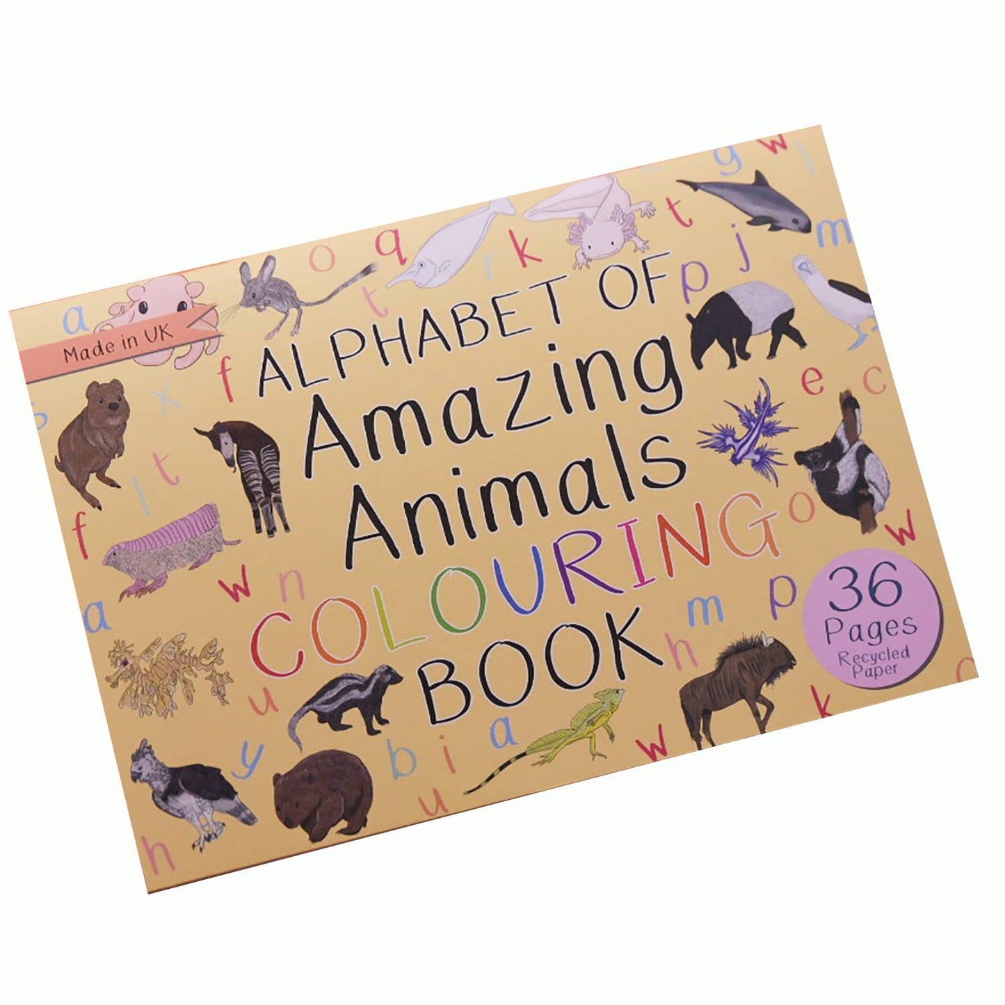 Button & Squirt - Alphabet of Amazing Animals Colouring Book