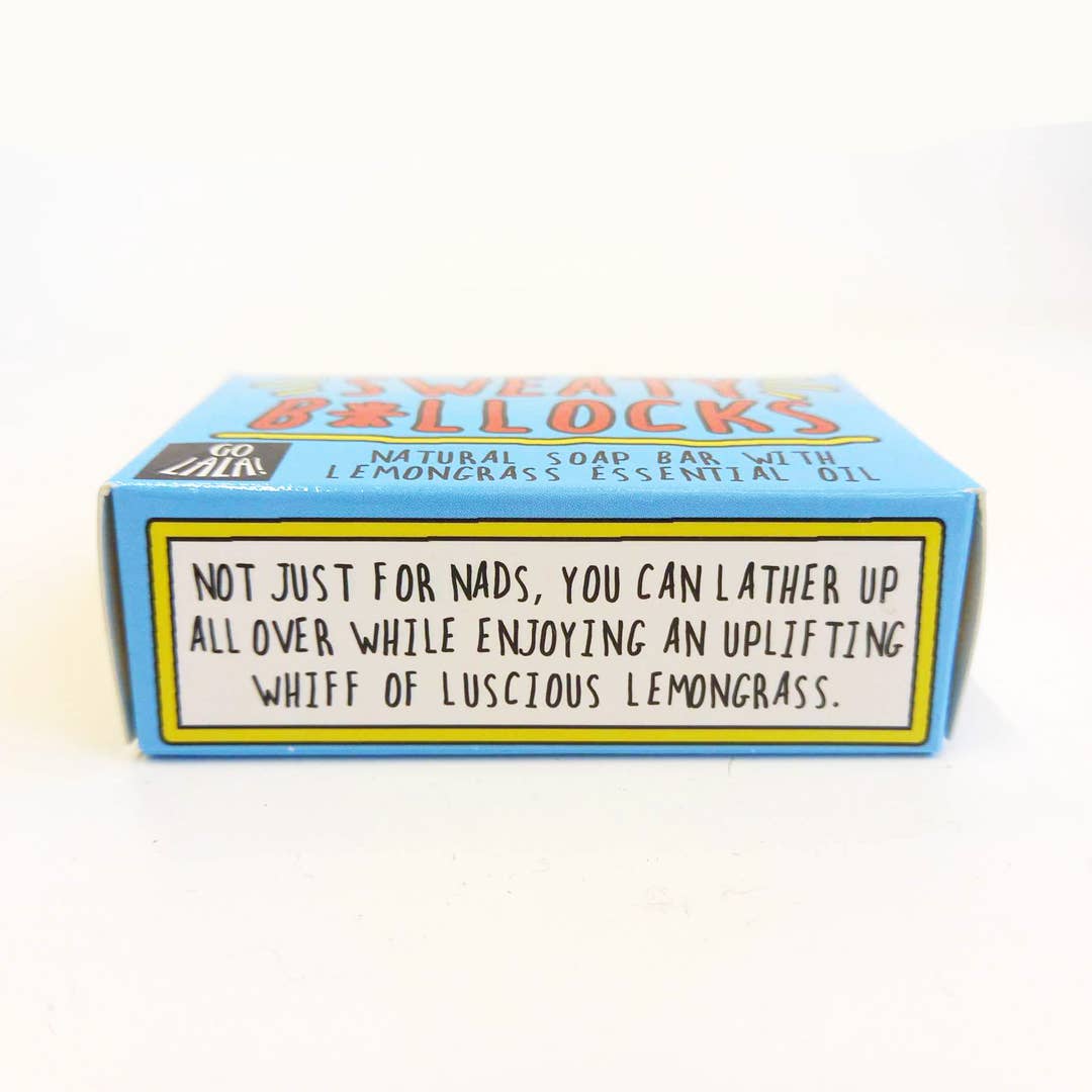 Go La La - Sweaty B*llocks Soap Lemongrass Funny Gift