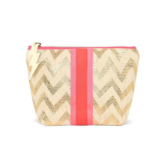 Cockatoo Small Gold Zig Zag Bag