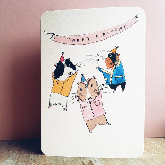 Laura Skilbeck - Birthday Guinea Pig Party Card