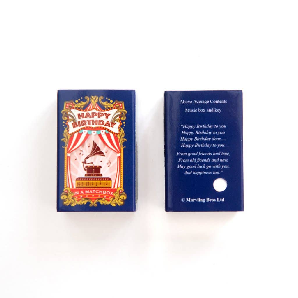 Marvling Bros Ltd - Happy Birthday Music Box In A Matchbox